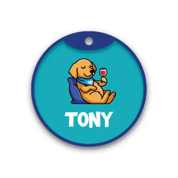 Customized Dog Id Tags - Cartoon Style
