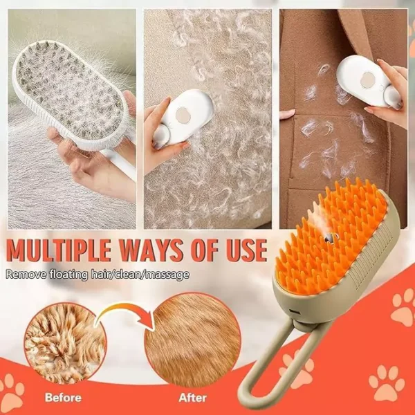 Steam Brush for Cats and Dogs | Grooming Brush - Image 6