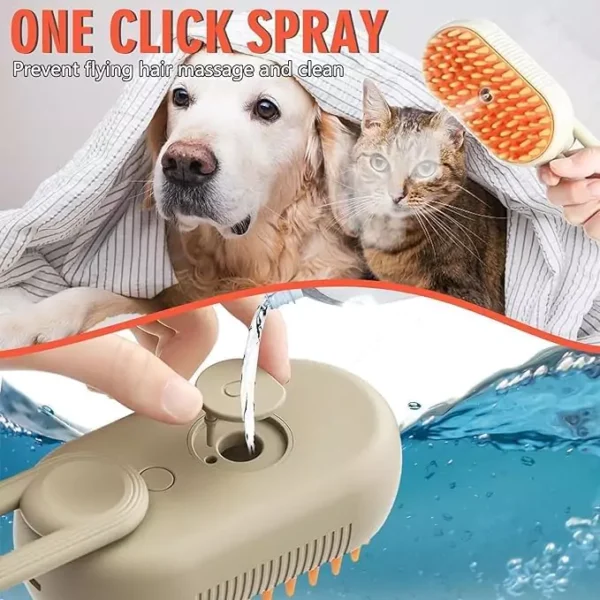 Steam Brush for Cats and Dogs | Grooming Brush - Image 7